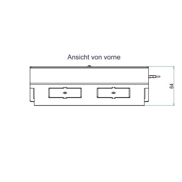 Produktbild WAD 135 502  -  Steckdoseneinsatz Typ 35 für 5 FLF, vertikal, leer